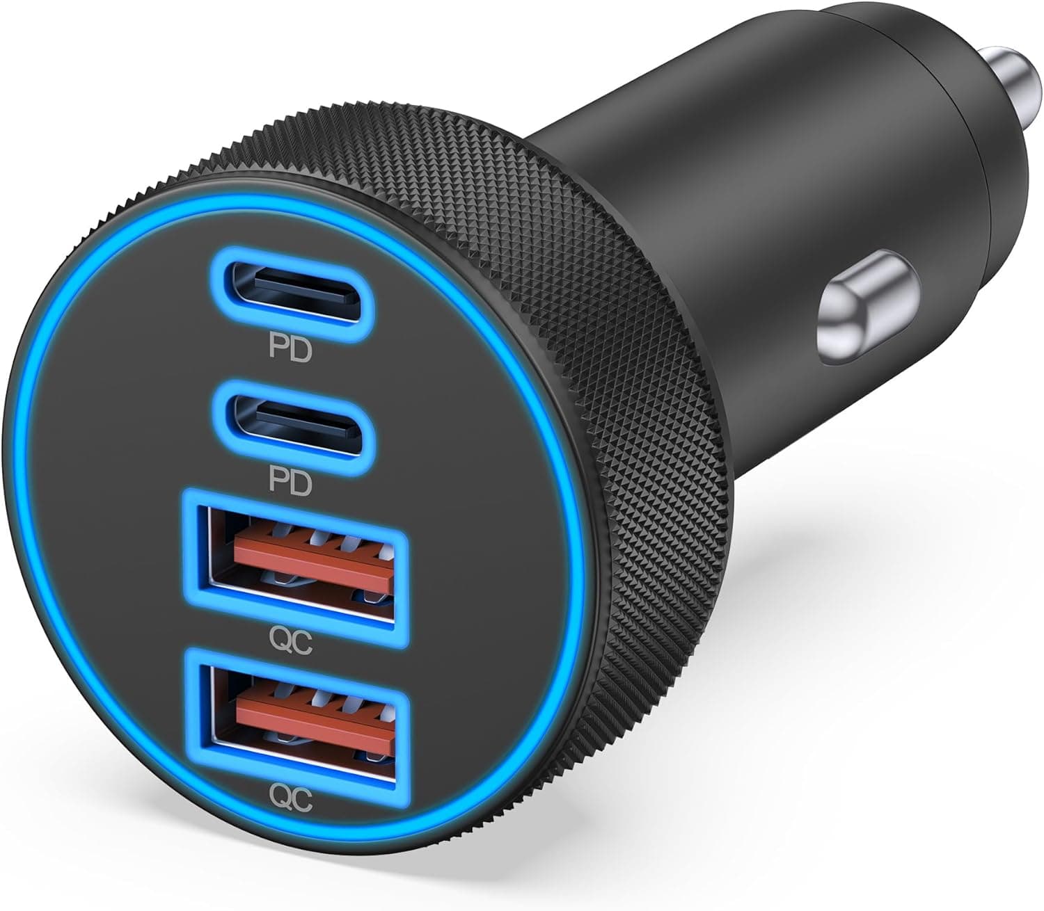 90W 4-Port Car Charger